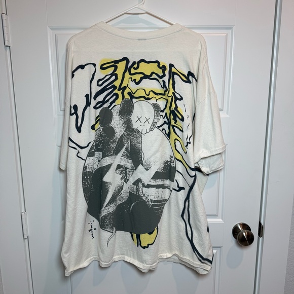 Travis Scott Cactus Jack White Graphic Short Sleeve Tee Authentic - Picture 4 of 7